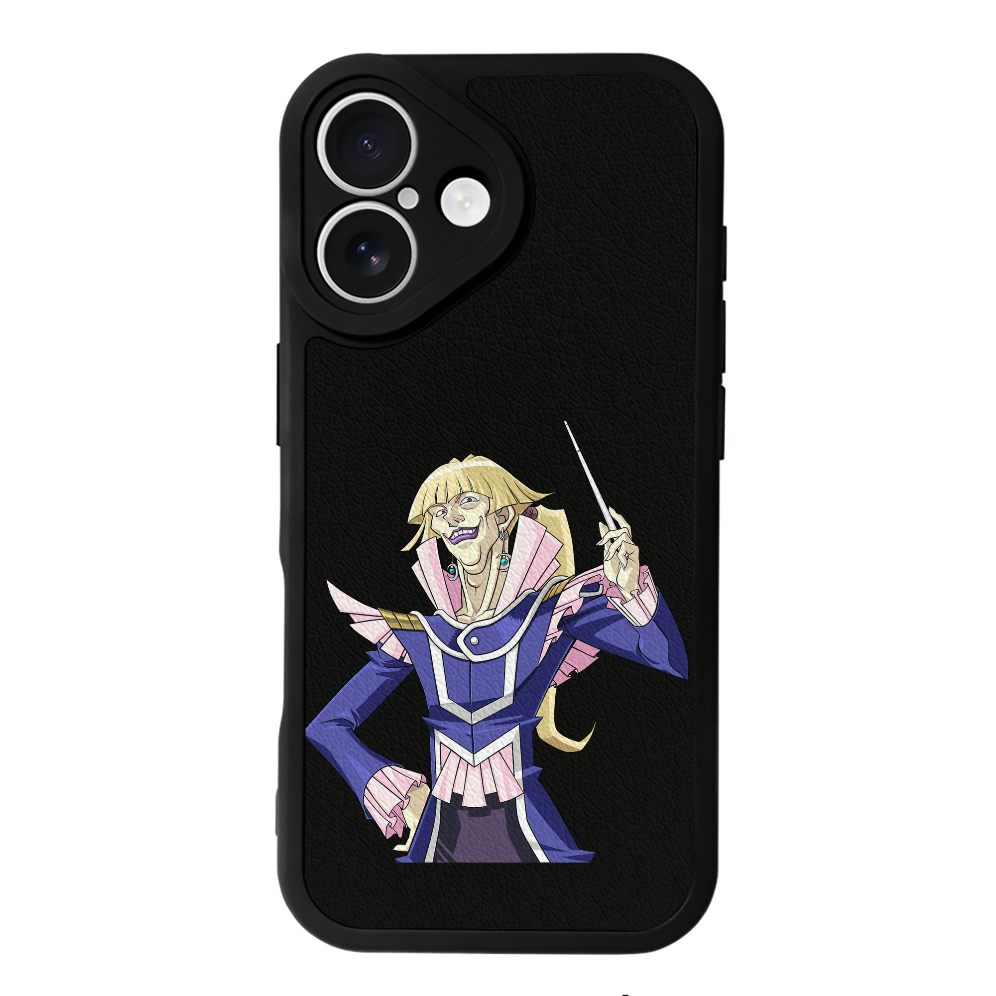 （画像用） 遊☆戯☆王 Yu-Gi-Oh! 【iPhone 16シリーズ対応】シリコンスマホケース（レザー調） 材質：シリコン